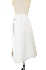 1970s Valentino Cotton Wrap Skirt