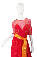 1979 Zandra Rhodes Water Circles Dress