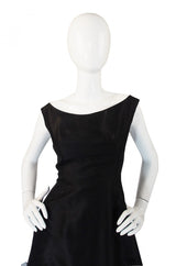 1960s Ruffled Bottom Organza Dress