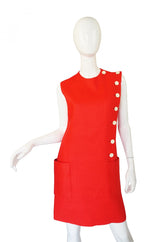1960s Orange Norman Norell Dress