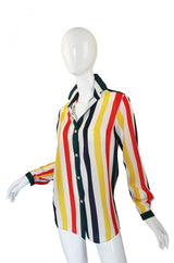 1977 Christian Dior Striped Top