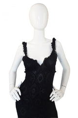 Recent Alaia Metallic Knit Lace Dress