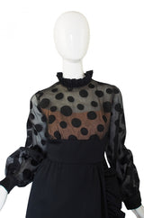 1960s Bullocks Wilshire Dot Dress