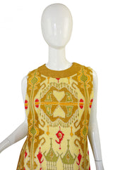 1960s Hand Print SIlk Pierre Cardin Shift