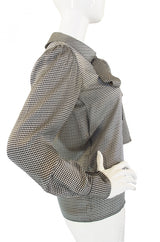 1970s Silk Yves Saint Laurent Bow Top