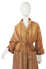 1973 Valentino Striped Lightweight Coat