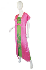 1950s Philip Hulitar Strapless Silk Dress & Skirted 1/2 Jacket