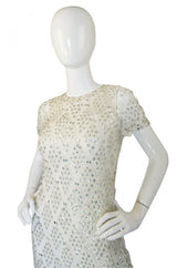 1960s Malcolm Starr Metal Snowflake Dress