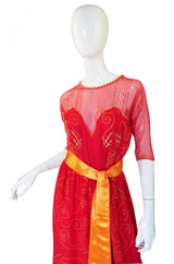 1979 Zandra Rhodes Water Circles Dress