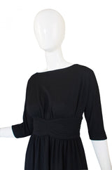 1960s Donald Brooks Crepe Jersey Dress
