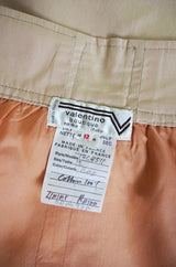 1970s Button Front Valentino Skirt