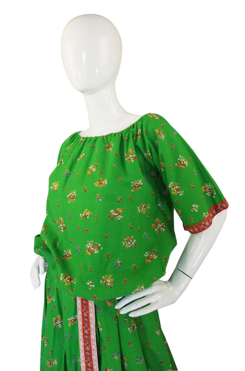 1950s Tina Leser Print Skirt & Top