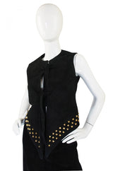 1970s Pierre Cardin Suede Vest & Skirt