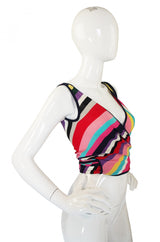 1973 Valentino Wrap Stripe Top