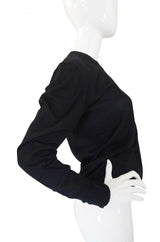 1990s Chanel Cashmere Black Sweater