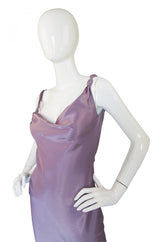 1997 Collection John Galliano Bias Cut Lilac Slip Dress