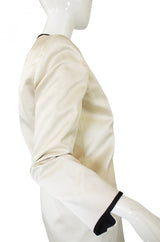 1980s Geoffrey Beene Silk Satin Jacket