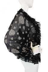 1970s Thea Porter Attr Glitter Top