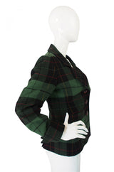 1980s Yves Saint Laurent Plaid Jacket