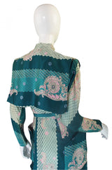 1940s Claudia Young Silk Dragon Dress