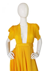1970s Rare Couture Ossie Clark Gown
