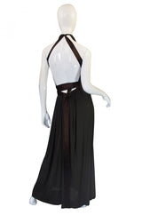 1960s Backless Donald Brooks Gown