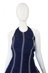 Spring 1995 Jacques Fath Pleat Backless Dress