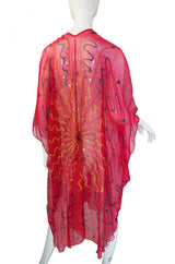 1978 Book Piece Zandra Rhodes Mexican Fan Caftan