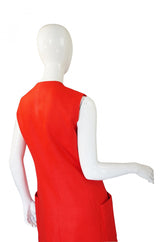 1960s Orange Norman Norell Dress