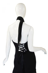 1990s Corset Back Ozbek Dress