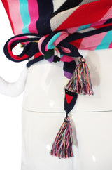 1973 Valentino Wrap Stripe Top