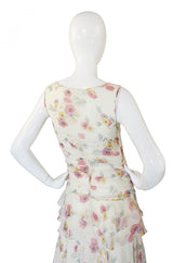 1990s Silk Chiffon Jil Stuart Dress