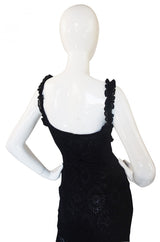 Recent Alaia Metallic Knit Lace Dress