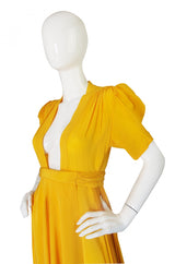 1970s Rare Couture Ossie Clark Gown