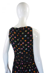 1960s Floral Donald Brooks Patio Gown