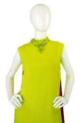 1960s Junior Vogue Original Crepe Gown