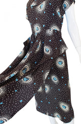 1940s Novelty Dancing Girls Dress