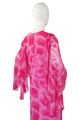 1970s Silk Chiffon Hanae Mori Gown