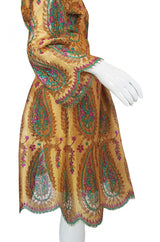 Documented 1968 Bill Blass Gold Dress