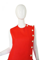1960s Orange Norman Norell Dress