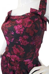 Rare 1955 Christian Dior Silk Dress