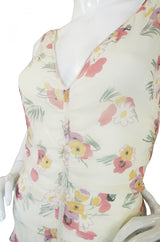 1990s Silk Chiffon Jil Stuart Dress