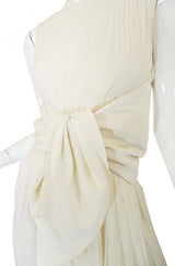 Spring 2008 Runway Giambattista Valli Cream Silk Dress