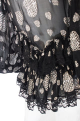 1970s Thea Porter Attr Glitter Top