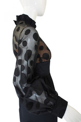 1960s Bullocks Wilshire Dot Dress