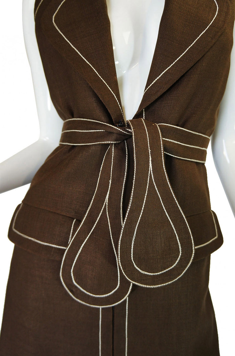 1960s Geoffrey Beene Top Stitch Dress