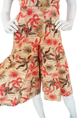 1940s Starfish Playsuit Dress with Shorts