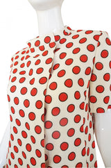 1960s Linen Dot Coat or Dress