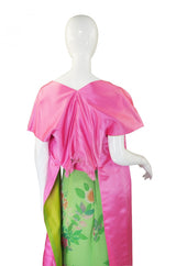 1950s Philip Hulitar Strapless Silk Dress & Skirted 1/2 Jacket