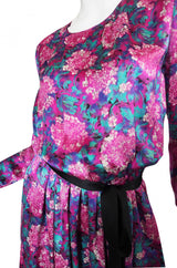 1970s Chanel Silk Satin Maxi Dress